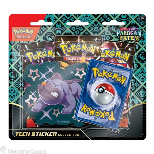 Pokemon TCG: Scarlet & Violet - Paldean Fates Tech Sticker Collection - Maschiff