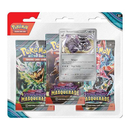 Pokemon TCG: Scarlet & Violet 6 - Twilight Masquerade - 3-Pack