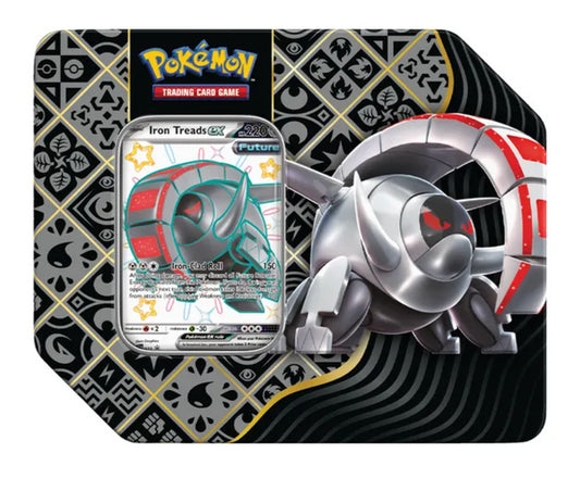 Pokemon TCG: Scarlet & Violet Paldean Fates 5-Booster Tin Iron Treads