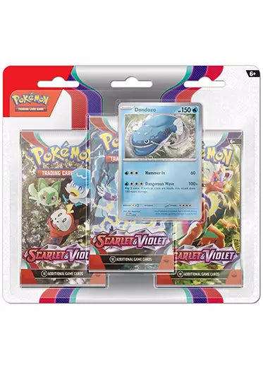 Pokemon TCG: Scarlet & Violet - 3-Pack Blister Dondozo